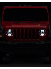 Raxiom Axial Series Clear Lens Black Housing 9" Angel Eye LED Headlights & LED Fog Lights Jeep Wrangler JL | Gladiator JT 2018-2024                                     - J177416 - Image 13