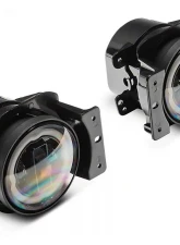 Raxiom Axial Series Clear Lens Black Housing 9" Angel Eye LED Headlights & LED Fog Lights Jeep Wrangler JL | Gladiator JT 2018-2024                                     - J177416 - Image 4