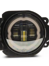 Raxiom Axial Series Clear Lens Black Housing 9" Angel Eye LED Headlights & LED Fog Lights Jeep Wrangler JL | Gladiator JT 2018-2024                                     - J177416 - Image 5