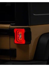 Raxiom Axial Series Smoked Lens Black Housing LED Tail Lights Jeep Wrangler JK 2007-2018                                     - J183262 - Image 5