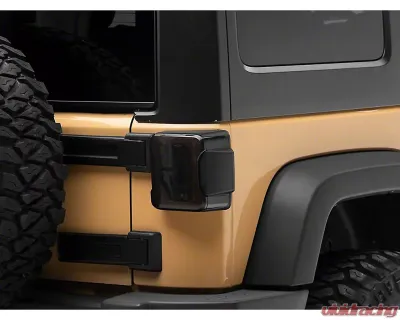 Raxiom Axial Series Smoked Lens Black Housing LED Tail Lights Jeep Wrangler JK 2007-2018 - J183262