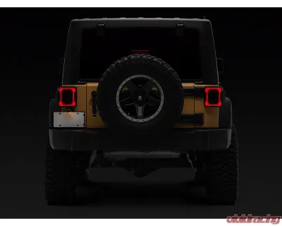 Raxiom Axial Series Smoked Lens Black Housing LED Tail Lights Jeep Wrangler JK 2007-2018 - J183262