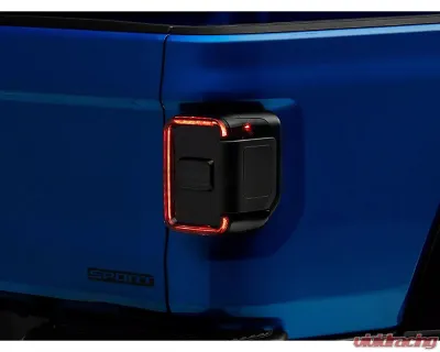 Raxiom Axial Series Smoked Lens Black Housing LED Tail Lights Jeep Gladiator JT w/out Factory Halogen Tail Lights 2020-2023 - JG10568