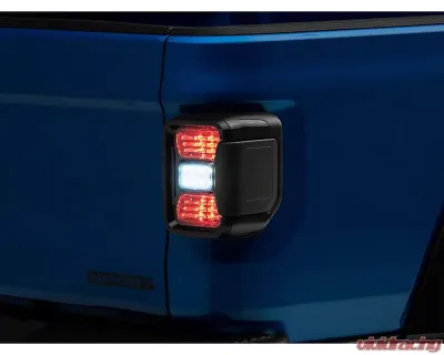 Raxiom Axial Series Smoked Lens Black Housing LED Tail Lights Jeep Gladiator JT w/out Factory Halogen Tail Lights 2020-2023 - JG10568