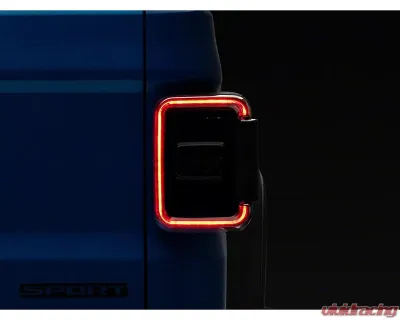 Raxiom Axial Series Smoked Lens Black Housing LED Tail Lights Jeep Gladiator JT w/out Factory Halogen Tail Lights 2020-2023 - JG10568