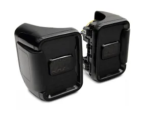 Raxiom Axial Series Smoked Lens Black Housing LED Tail Lights Jeep Gladiator JT w/out Factory Halogen Tail Lights 2020-2023