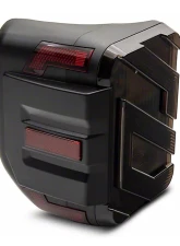 Raxiom Axial Series Smoked Lens Black Housing LED Tail Lights Jeep Gladiator JT w/ Factory Halogen Tail Lights 2020-2023                                     - JG18584 - Image 2