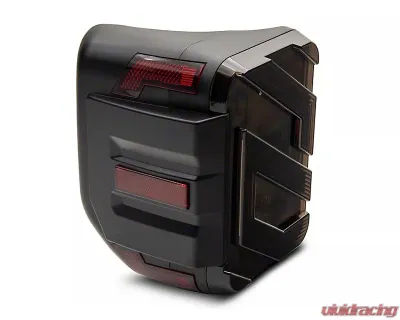 Raxiom Axial Series Smoked Lens Black Housing LED Tail Lights Jeep Gladiator JT w/ Factory Halogen Tail Lights 2020-2023 - JG18584