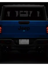 Raxiom Axial Series Smoked Lens Black Housing LED Tail Lights Jeep Gladiator JT w/ Factory Halogen Tail Lights 2020-2023                                     - JG18584 - Image 8