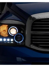 Raxiom Clear Lens Black Housing LED Halo Projector Headlights Dodge Ram 1500 2006-2008                                     - R110149 - Image 5