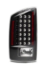 Raxiom Clear Lens Black Housing LED Tail Lights Dodge Ram 1500 2007-2008                                     - R110152 - Image 2