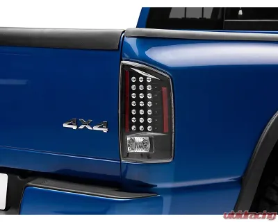 Raxiom Clear Lens Black Housing LED Tail Lights Dodge Ram 1500 2007-2008 - R110152