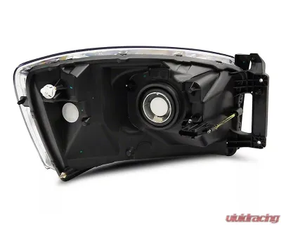 Raxiom Axial Series Chrome Housing Clear Lens OEM Style Replacement Headlights Dodge Ram 1500 | 2500 | 3500 2006-2009 - R118012