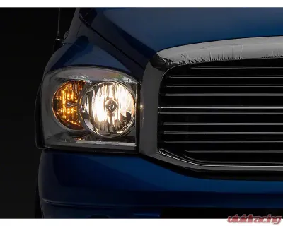 Raxiom Axial Series Chrome Housing Clear Lens OEM Style Replacement Headlights Dodge Ram 1500 | 2500 | 3500 2006-2009 - R118012