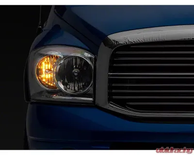 Raxiom Axial Series Chrome Housing Clear Lens OEM Style Replacement Headlights Dodge Ram 1500 | 2500 | 3500 2006-2009 - R118012