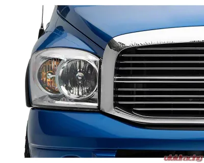 Raxiom Axial Series Chrome Housing Clear Lens OEM Style Replacement Headlights Dodge Ram 1500 | 2500 | 3500 2006-2009 - R118012
