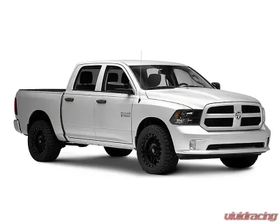 Raxiom Axial Series Clear Lens Black Housing Euro Style Headlights w/ Dual Bulb Ram 1500 | 2500 | 3500 w/ Factory Halogen Non-Projector Headlights 2009-2018 - R118016
