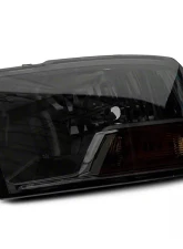 Raxiom Axial Series Smoked Lens Chrome Housing OEM Style Replacement Headlights w/ Single Bulb Ram 1500 | 2500 | 3500 w/ Factory Halogen Non-Projector Headlights 2009-2018                                     - R118019 - Image 2