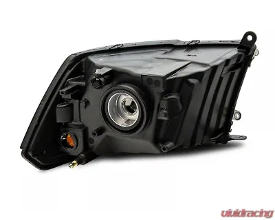 Raxiom Axial Series Smoked Lens Chrome Housing OEM Style Replacement Headlights w/ Single Bulb Ram 1500 | 2500 | 3500 w/ Factory Halogen Non-Projector Headlights 2009-2018 - R118019