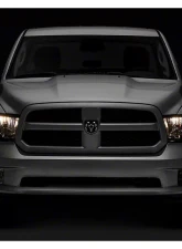 Raxiom Axial Series Smoked Lens Chrome Housing OEM Style Replacement Headlights w/ Single Bulb Ram 1500 | 2500 | 3500 w/ Factory Halogen Non-Projector Headlights 2009-2018                                     - R118019 - Image 9