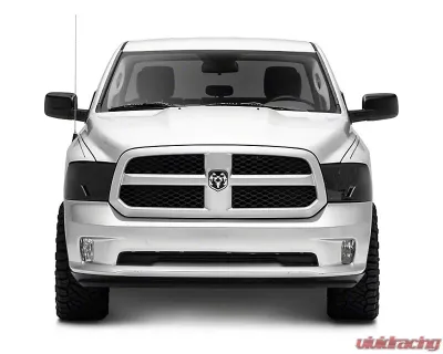 Raxiom Axial Series Smoked Lens Chrome Housing OEM Style Replacement Headlights w/ Single Bulb Ram 1500 | 2500 | 3500 w/ Factory Halogen Non-Projector Headlights 2009-2018 - R118019