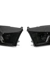 Raxiom Axial Series Smoked Lens Chrome Housing OEM Style Replacement Headlights w/ Single Bulb Ram 1500 | 2500 | 3500 w/ Factory Halogen Non-Projector Headlights 2009-2018                                     - R118019 - Image 12