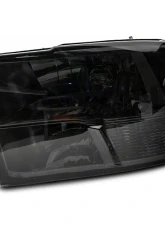 Raxiom Axial Series Smoked Lens Chrome Housing OEM Style Replacement Headlights w/ Dual Bulb Ram 1500 | 2500 | 3500 w/ Factory Halogen Non-Projector Headlights 2009-2018                                     - R118021 - Image 2