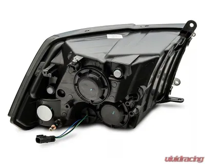 Raxiom Axial Series Smoked Lens Chrome Housing OEM Style Replacement Headlights w/ Dual Bulb Ram 1500 | 2500 | 3500 w/ Factory Halogen Non-Projector Headlights 2009-2018 - R118021