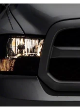 Raxiom Axial Series Smoked Lens Chrome Housing OEM Style Replacement Headlights w/ Dual Bulb Ram 1500 | 2500 | 3500 w/ Factory Halogen Non-Projector Headlights 2009-2018                                     - R118021 - Image 5