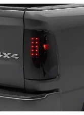 Raxiom Axial Series Smoked Lens Black Housing LED Tail Lights Ram 1500 | 2500 | 3500 w/ Factory Halogen Tail Lights 2009-2018                                     - R131283 - Image 5
