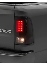 Raxiom Axial Series Smoked Lens Black Housing LED Tail Lights Ram 1500 | 2500 | 3500 w/ Factory Halogen Tail Lights 2009-2018                                     - R131283 - Image 6