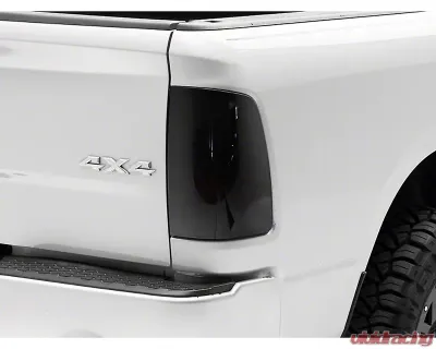 Raxiom Axial Series Smoked Lens Black Housing LED Tail Lights Ram 1500 | 2500 | 3500 w/ Factory Halogen Tail Lights 2009-2018 - R131283