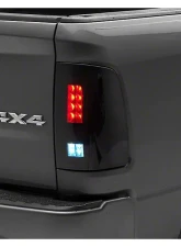 Raxiom Axial Series Smoked Lens Black Housing LED Tail Lights Ram 1500 | 2500 | 3500 w/ Factory Halogen Tail Lights 2009-2018                                     - R131284 - Image 6