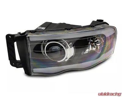 Raxiom Axial Series Clear Lens Black Housing LED Projector Headlights Dodge Ram 1500 | 2500 | 3500 2002-2005 - R131477