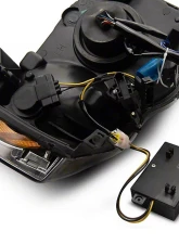 Raxiom Axial Series Clear Lens Black Housing LED Projector Headlights w/ Sequential LED Bar Dodge Ram 1500 | 2500 | 3500 2002-2005                                     - R131478 - Image 4