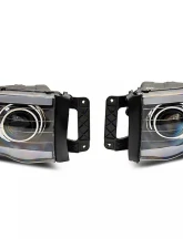 Raxiom Axial Series Clear Lens Black Housing LED Projector Headlights w/ Sequential LED Bar Dodge Ram 1500 | 2500 | 3500 2002-2005                                     - R131478 - Image 6