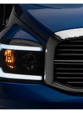 Raxiom Clear Lens Black Housing Axial Series Headlights w/ Sequential LED Bar Dodge Ram 1500 | 2500 | 3500 2006-2009                                     - R131480 - Image 10