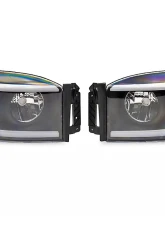 Raxiom Clear Lens Black Housing Axial Series Headlights w/ Sequential LED Bar Dodge Ram 1500 | 2500 | 3500 2006-2009                                     - R131480 - Image 15