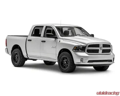 Raxiom Axial Series Clear Lens Black Housing Headlights w/ LED Bar Ram 1500 | 2500 | 3500 w/ Factory Halogen Non-Projector Headlights 2009-2018 - R131481