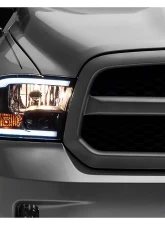 Raxiom Axial Series Clear Lens Black Housing Headlights w/ LED Bar Ram 1500 | 2500 | 3500 w/ Factory Halogen Non-Projector Headlights 2009-2018                                     - R131481 - Image 6