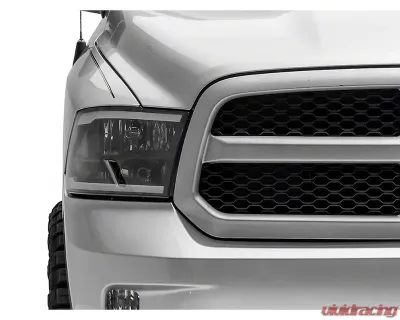 Raxiom Axial Series Clear Lens Black Housing Headlights w/ LED Bar Ram 1500 | 2500 | 3500 w/ Factory Halogen Non-Projector Headlights 2009-2018 - R131481
