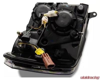 Raxiom Axial Series Clear Lens Black Housing Headlights w/ Sequential LED Bar Ram 1500 | 2500 | 3500 w/ Factory Halogen Non-Projector Headlights 2009-2018 - R131482