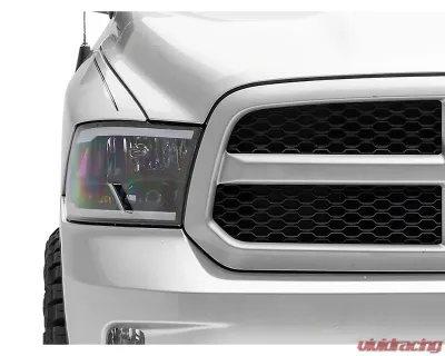 Raxiom Axial Series Clear Lens Black Housing Headlights w/ Sequential LED Bar Ram 1500 | 2500 | 3500 w/ Factory Halogen Non-Projector Headlights 2009-2018 - R131482