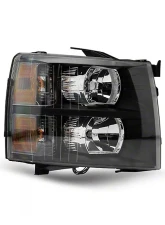 Raxiom Clear Lens Black Housing Euro Headlights Chevrolet Silverado 1500 2007-2013                                     - S112706 - Image 2