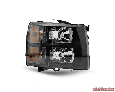 Raxiom Clear Lens Black Housing Euro Headlights Chevrolet Silverado 1500 2007-2013 - S112706