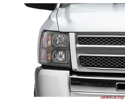 Raxiom Clear Lens Black Housing Euro Headlights Chevrolet Silverado 1500 2007-2013 - S112706