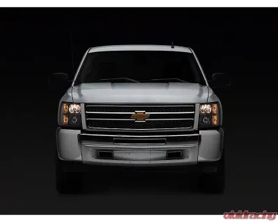 Raxiom Clear Lens Black Housing Euro Headlights Chevrolet Silverado 1500 2007-2013 - S112706