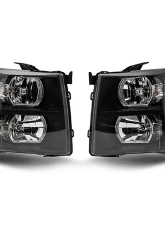 Raxiom Clear Lens Black Housing Euro Headlights Chevrolet Silverado 1500 2007-2013                                     - S112706 - Image 12