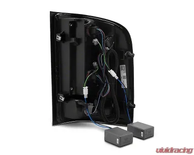 Raxiom Clear Lens Black Housing LED Tail Lights Chevrolet Silverado 1500 2007-2013 - S112716