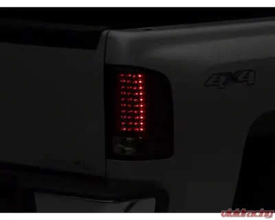 Raxiom Clear Lens Black Housing LED Tail Lights Chevrolet Silverado 1500 2007-2013 - S112716